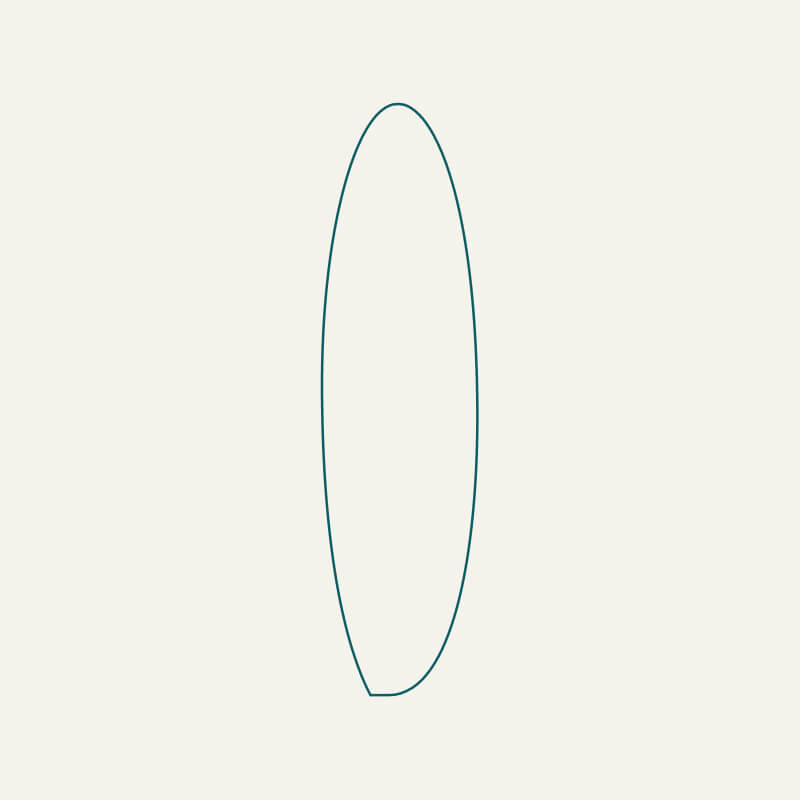 Custom handshaped surfboards - Asymmetrical phone iker surfboards