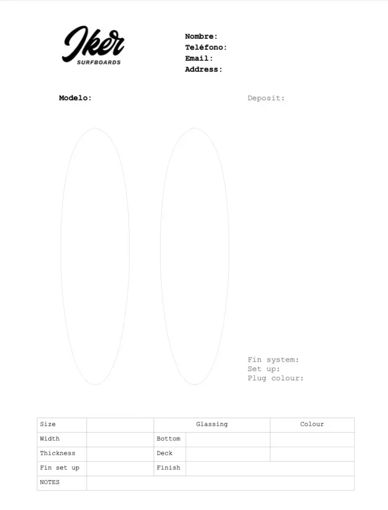 Tabla de surf a medida order form (1)